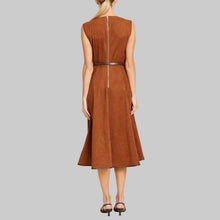 Load image into Gallery viewer, Dolce Cabo Suede Dress with Belt- Rust
