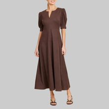 Load image into Gallery viewer, Dolce Cabo Tiered Suede Dress- Brown
