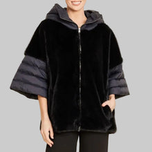 Load image into Gallery viewer, Dolce Cabo Mixed Puffer Jacket- Black
