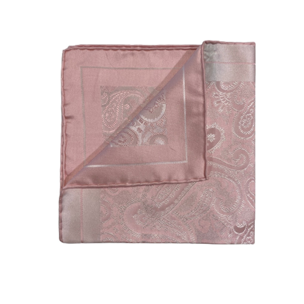 Geoff Nicholson Pocket Square-Blush Pink