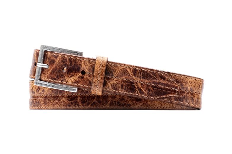 Martin Dingman Austin Italian Leather Belt- Old Saddle