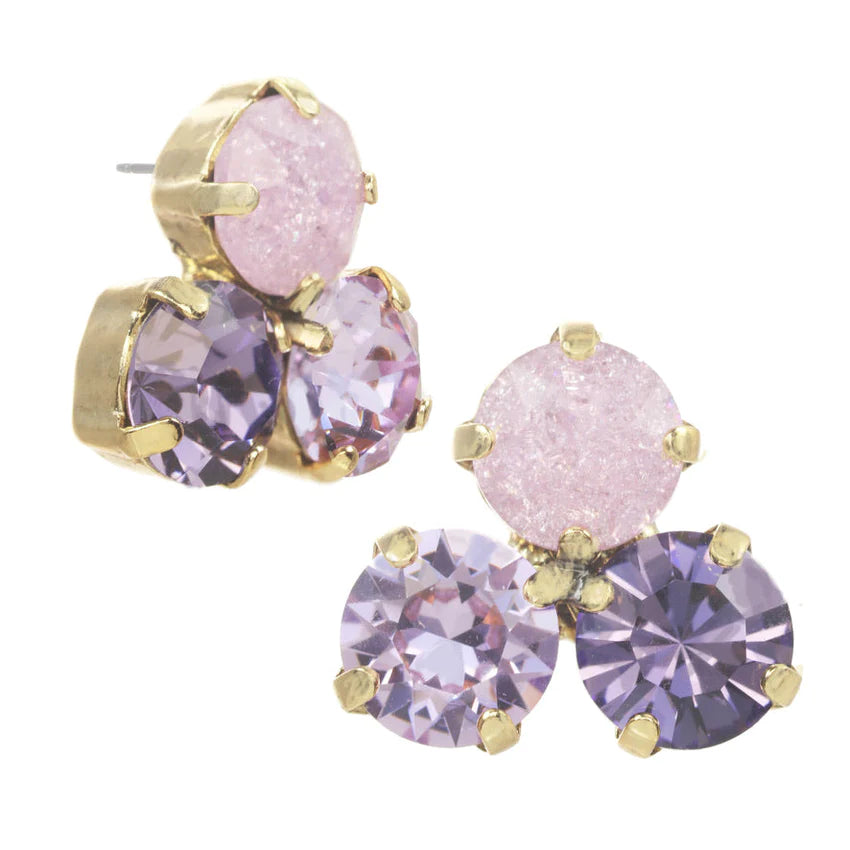 Tova Ines Earrings-Purple
