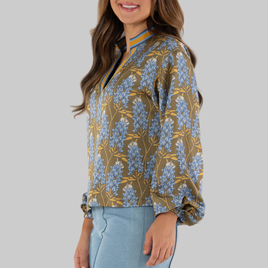 Emily McCarthy Lolli Top- Bluebonnet