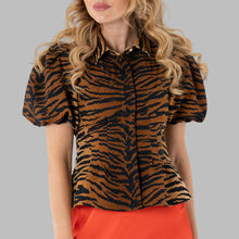 Load image into Gallery viewer, Emily McCarthy Britt Top-Tiger Jacquard
