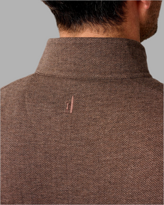 Johnnie-O Rubin Bone Quarter Zip-Bison
