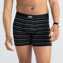 Load image into Gallery viewer, SAXX Vibe Xtra Soft Comfort Boxer Brief Fly-Black Coast Stripe

