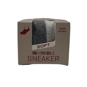 Marcoliani Invisible Touch Sneaker Sock-Silver Grey Bicolor