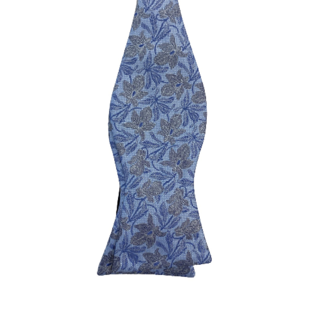 Geoff Nicholson Neckwear- Bow Tie- Light Blue Floral
