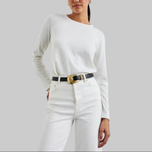 Load image into Gallery viewer, Rails Cotton Cashmere Long Sleeve Tee-White
