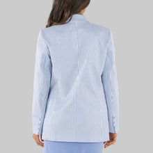 Load image into Gallery viewer, Emily McCarthy Bristol Blazer-Grapemist Stripe
