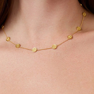 Julie Vos Delicate Station Necklace-Gold