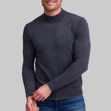 Load image into Gallery viewer, Raffi Solid Merino Mock-Charcoal
