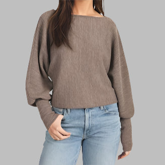 Dylan Andie Dolman Sleeve Knit-Brown
