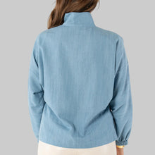 Load image into Gallery viewer, Emily McCarthy Long-Sleeve Poppy- Denim Chambray
