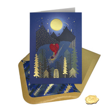 Load image into Gallery viewer, Niquea.D Anniversary Card- Boat Scene at Night
