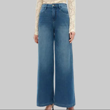 Load image into Gallery viewer, Bayeas High Rise Wide Leg-Medium Blue
