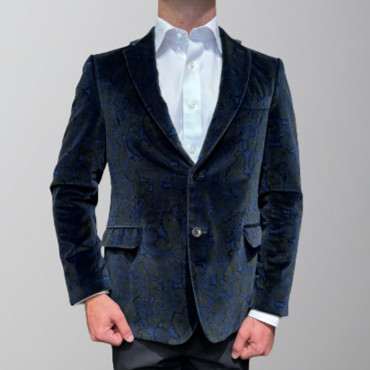 Blue velvet sport online coat