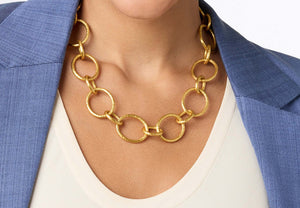 Julie Vos Catalina Light Link Necklace-Gold