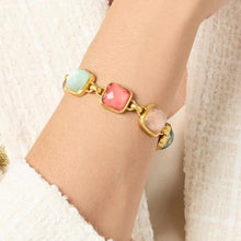 Load image into Gallery viewer, Julie Vos Catalina Stone Bracelet-Gold/Iridescent Multi Stone
