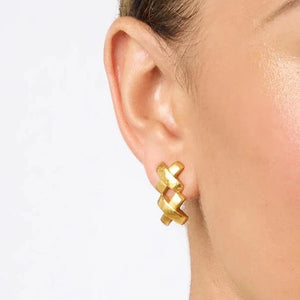 Julie Vos Catalina X Midi Earring-Gold