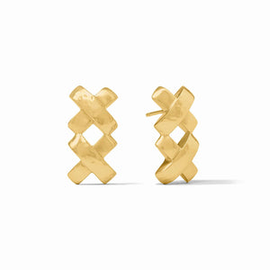 Julie Vos Catalina X Midi Earring-Gold