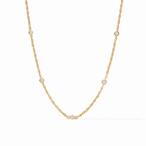 Julie Vos Celeste Delicate Station Necklace-Cubic Zirconia