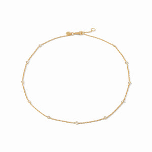 Julie Vos Celeste Delicate Station Necklace-Cubic Zirconia