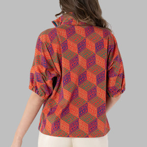 Emily McCarthy Poppy Top-Vintage Monogram