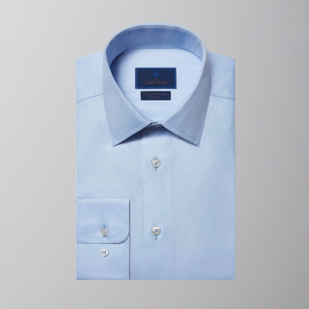 Non-Iron Dress Shirt - Sky Blue | David Donahue 16 / Blue / 34/35 Non-Iron Dress Shirt - Sky Blue | David Donahue 16 / Blue / 34/35