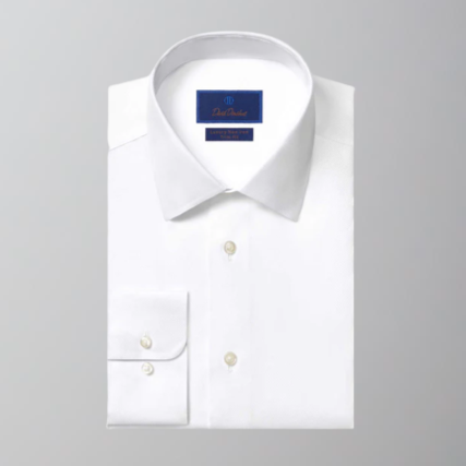 David Donahue Dress Shirt-Trim fit-Luxury Non-Iron-White Twill 16 32/33 David Donahue Dress Shirt-Trim fit-Luxury Non-Iron-White Twill 16 32/33