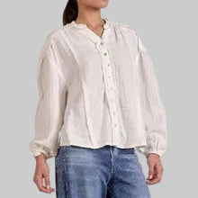 Load image into Gallery viewer, Elan Button-Up Blouse-White
