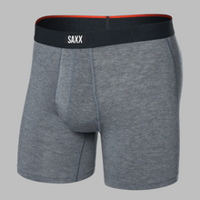 Load image into Gallery viewer, SAXX Vibe Xtra Soft Comfort Boxer Brief Fly-Dark Grey Heather
