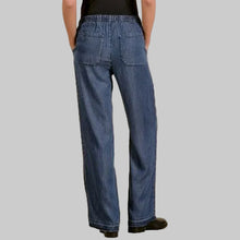 Load image into Gallery viewer, Elan Jean Draw String Pant-Navy Wash
