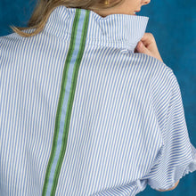 Load image into Gallery viewer, Emily McCarthy Poppy Top-Grapemist Stripe
