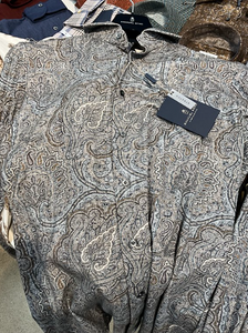 Emanuel Berg Premium Jersey Shirt-Large Grey Paisley