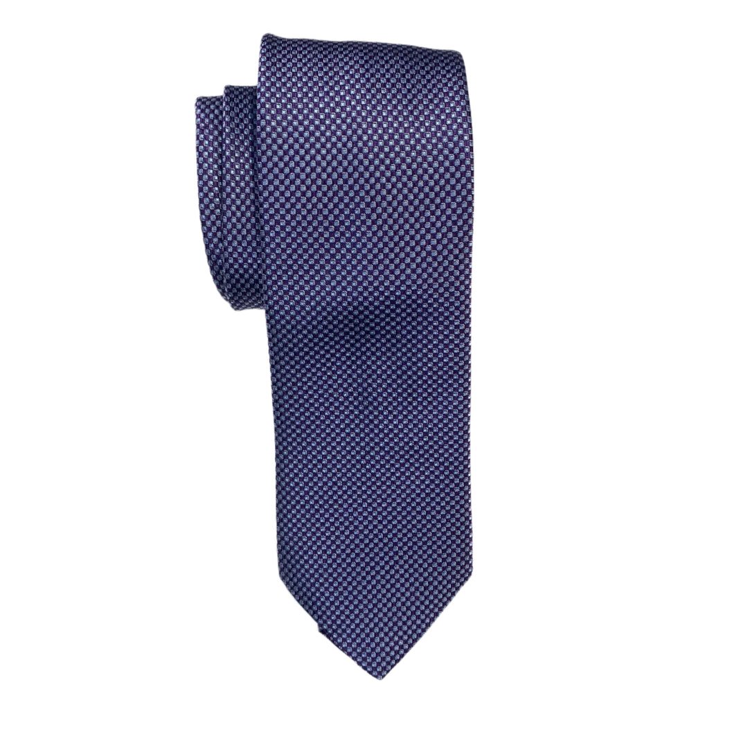 Geoff Nicholson Neckwear-Micro Square Print-Royal Purple