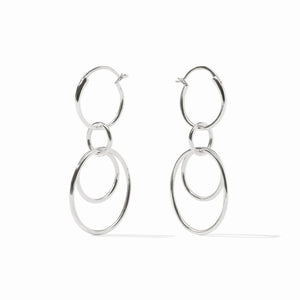 Julie Vos  Simone 3-in-1 Earring-Silver