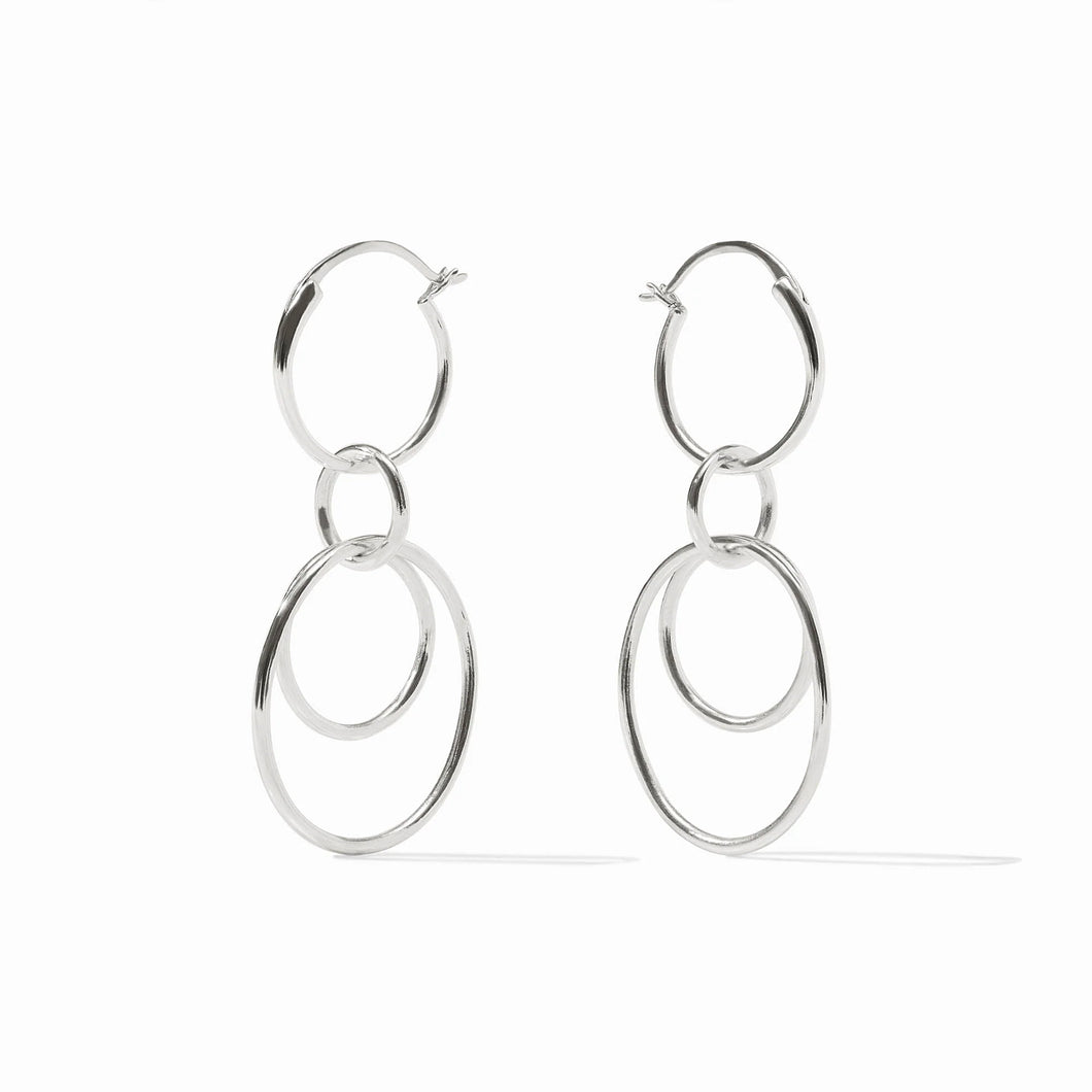 Julie Vos  Simone 3-in-1 Earring-Silver