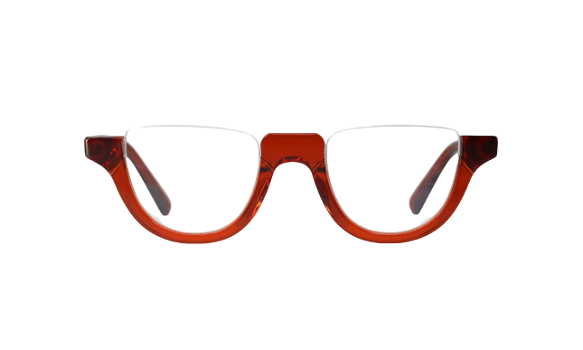 Eyebobs Deep Lee-Red Crystal Front