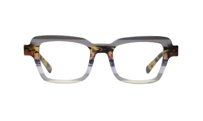 Eyebobs Large and In Charge-Grey Crystal Multi Stripe