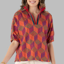 Load image into Gallery viewer, Emily McCarthy Poppy Top-Vintage Monogram
