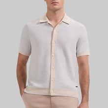 Load image into Gallery viewer, Bugatchi Short Sleeve Button-Down Shirt Sweater-Almond
