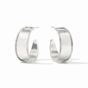 Julie Vos Savoy Hoop-Silver-Small