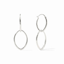 Load image into Gallery viewer, Julie Vos Fleur-de-Lis 2-in-1 Earring-Silver
