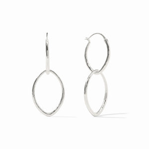 Julie Vos Fleur-de-Lis 2-in-1 Earring-Silver