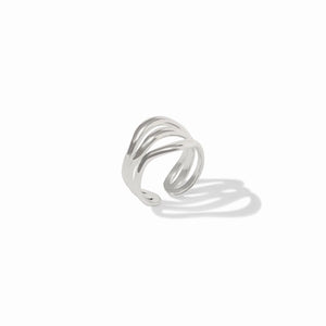 Julie Vos Wave Ring-Silver