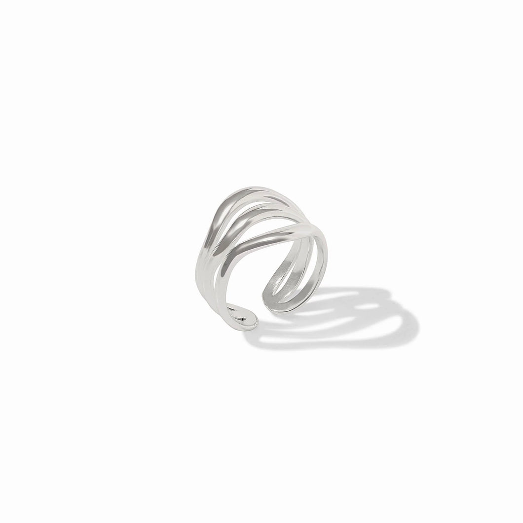 Julie Vos Wave Ring-Silver