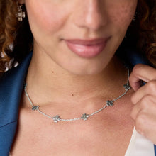 Load image into Gallery viewer, Julie Vos Malta Canterbury Delicate Station Necklace-Silver
