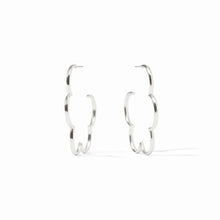 Load image into Gallery viewer, Julie Vos Gardenia Hoop-Silver-Medium
