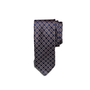 Geoff Nicholson Neckwear-Navy Carmel Clover